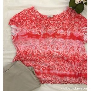 🆕Dress Barn Short Sleeve Embellished Top Sz 3X